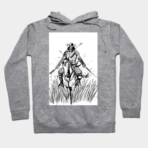 Samurai on a Horse #2 Hoodie by RodLuperArt